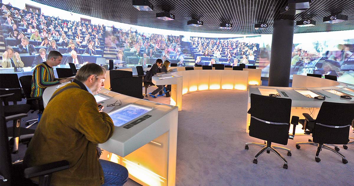 Visit to the Parlamentarium